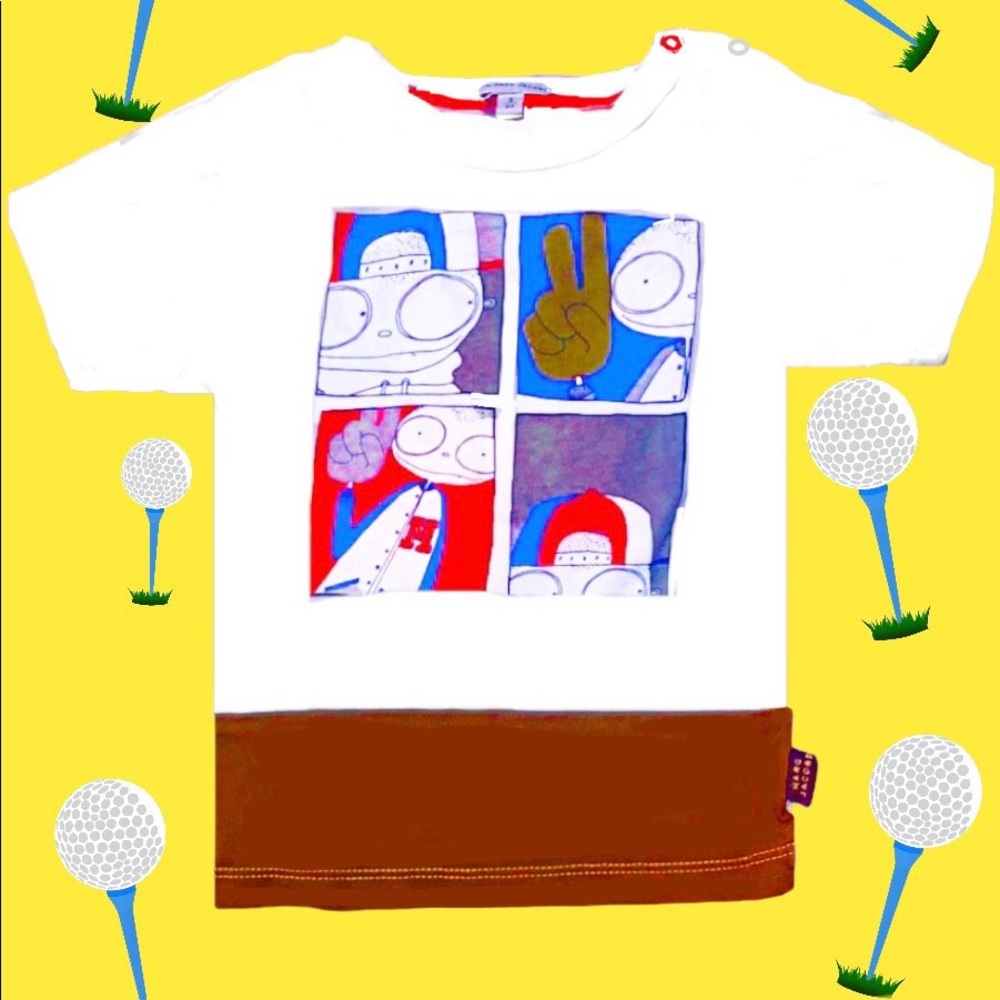 NWT Little Mark Jacobs TShirt Boys Graphic Shirt Girls Gift